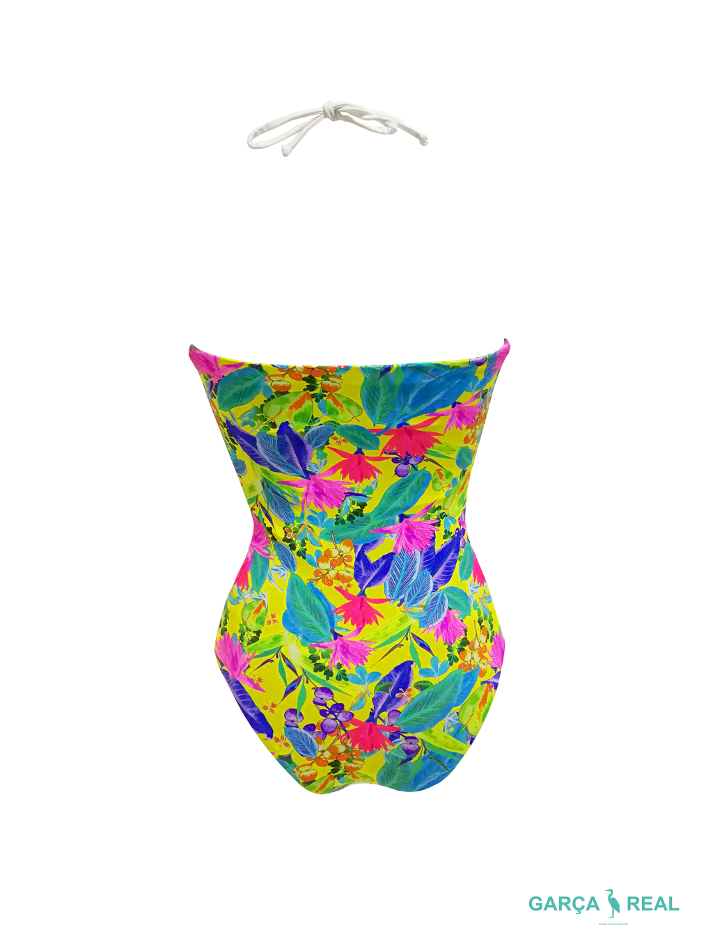 Reversible Corset Floral and Black Swimsuit
